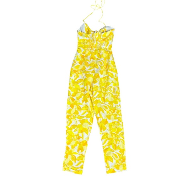 Yellow Floral Jumpsuit - Picture 12 of 16